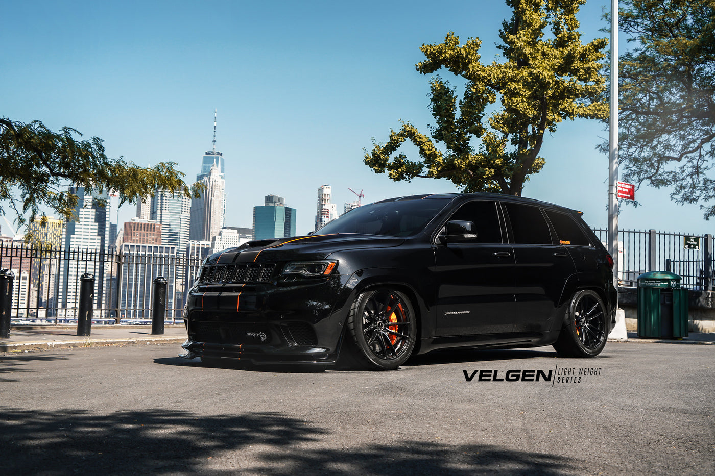 Jeep Grand Cherokee Trackhawk / Bagged / Velgen Light Weight Series Gloss Black  20x10.5 all around  305-35-20 all around