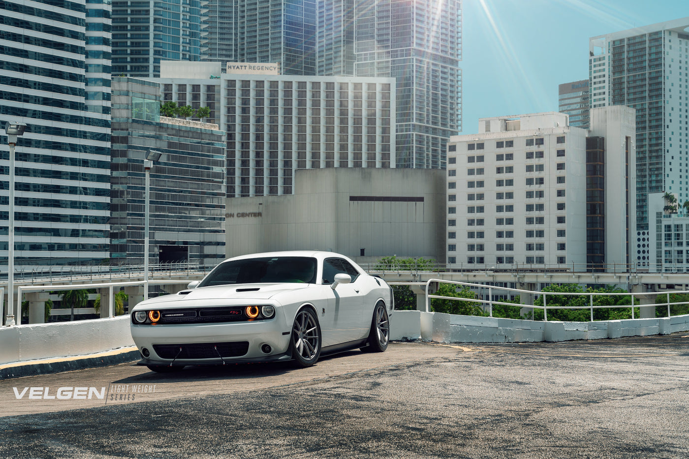Dodge Challenger RT / Bagged  velgen Light Weight series VF5 GLoss Gunmetal  20x9.5 & 20x11  275-40-20 / 305-35-20