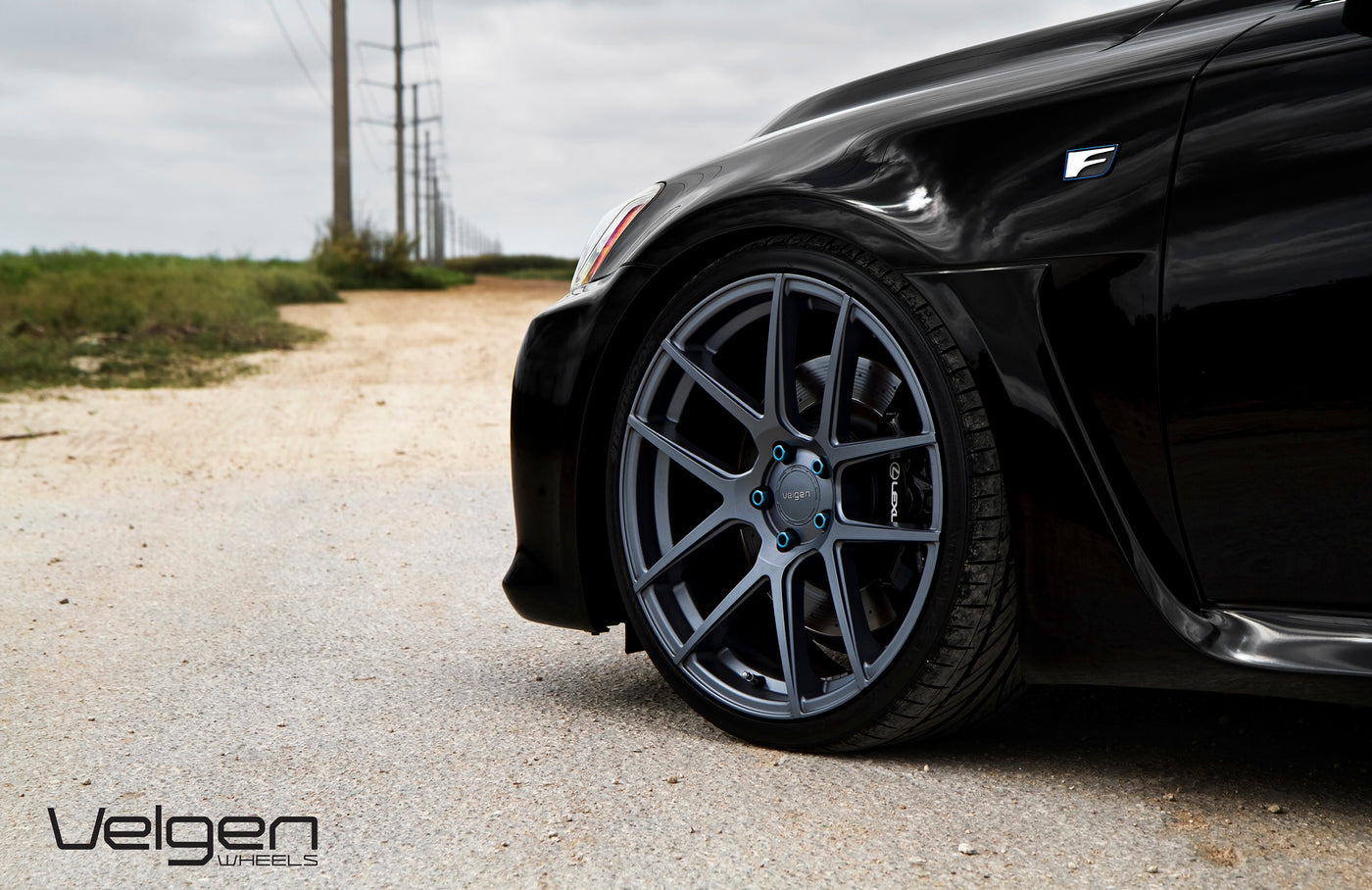 Velgen Lexus ISF on VMB5 Matte Gunmetal