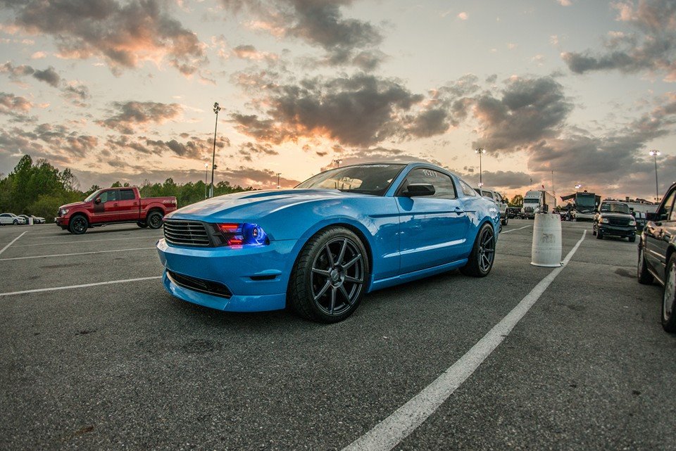 KRISTA'S GRABBER BLUE ON VELGEN WHEELS VMB8