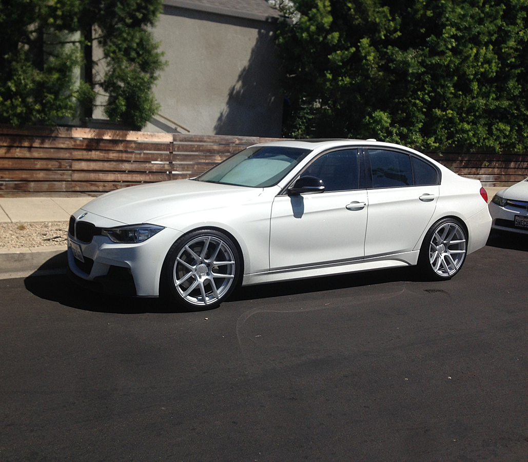 BMW F30 VIBE MOTORSPORTS // VELGEN VMB5 MATTE SILVER // 20X9 & 20X10.5